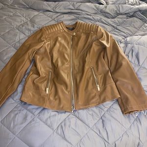 Bomber leather jacket